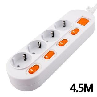 개별 4구 접지 멀티탭 (16A)