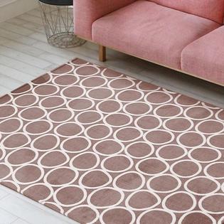 써클라인 카페트 [100x150] - 소형 브라운