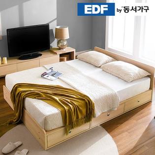 XXXXXX판매종료XXXXXXEDFby동서가구 루젠 깊은서랍 퀸 침대 프레임 DF636026 _메이플그레이 콤비
