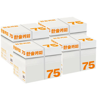 한솔 A4 복사용지(A4용지) 75g 2500매 4BOX(10000매)