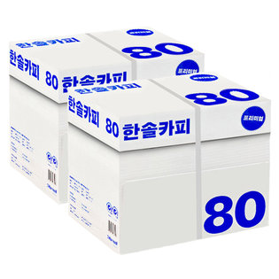 한솔 A4 복사용지(A4용지) 80g 2500매 2BOX(5000매)