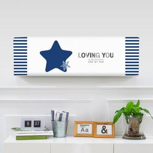 벽걸이에어컨커버 스타네이비 트라이앵글(89x26x27.5)