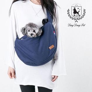 딩동펫 애견 슬링백 애견가방_M_네이비