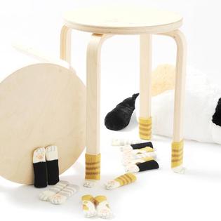 야옹이 의자다리커버 4P_블랙 [C011]