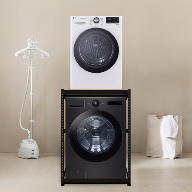 더너음 건조기선반 일반형 조립식 세탁기 건조기선반 / 블랙 / 건조기선반 / 800*900*1100