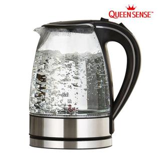 유리 무선 전기주전자 QS-GK18 (1.8L, 블랙)