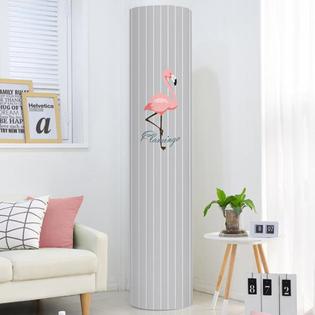 다샵 스탠드에어컨커버 플라밍고(원형_35x35x195)