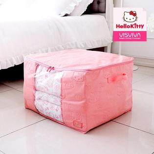 헬로키티 밀크 투명창 이불수납 L