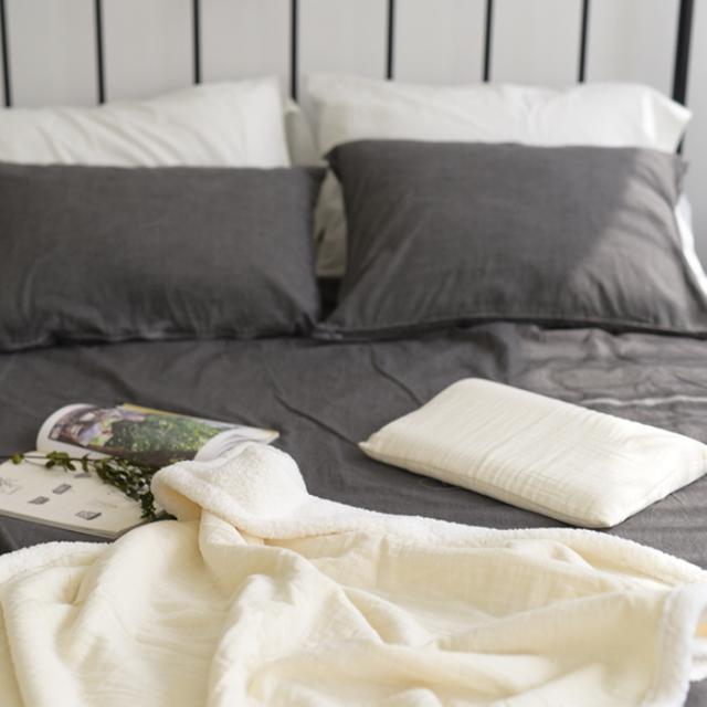 블랭킷(보아털) 어른용-아이보리