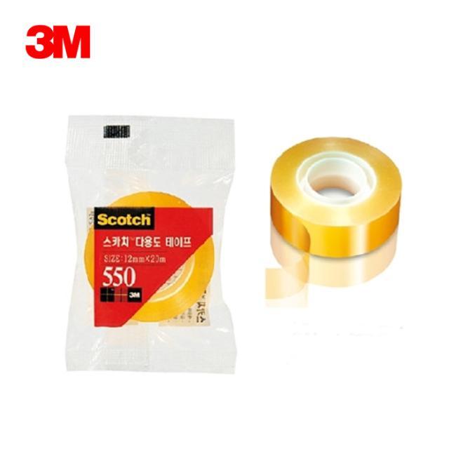 3M 스카치 투명 테이프 1인치 550R 12x20