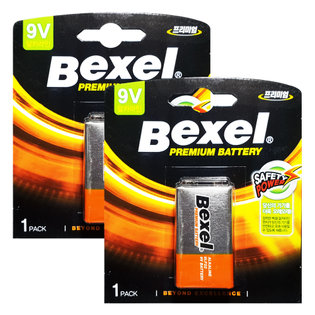 [1만원이상 카드5%] 벡셀 알카라인 건전지 9V 카드형 2알