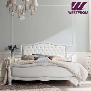 럭셔리앙뜨) 화이트 투매트리스 침대(퀸) / F9 화이트