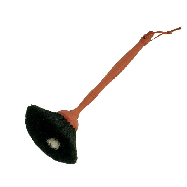 레데커 염소모 원형더스터_블랙_34cm