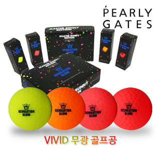 레볼루션 블로우 무광 비비드 컬러 골프공(3피스/12구) 선택1_컬러혼합