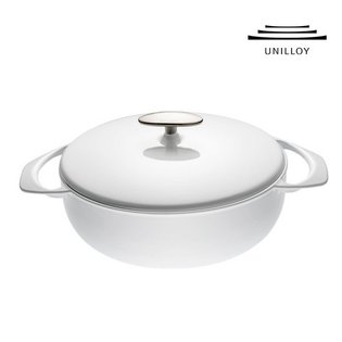 캐서롤 쉘로우 24cm WHITE