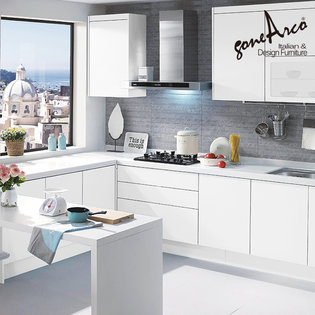 주방시공 싱크대 아모레화이트 3.6m 싱크대