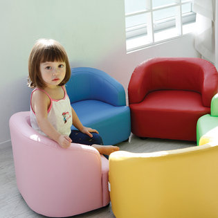 나나 1인 유아소파 오렌지