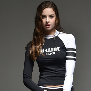 MALIBU 테이프 래쉬가드 M 여성