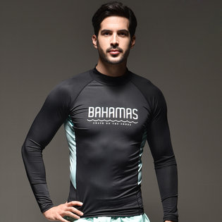 BAHAMAS 오로라 래쉬가드 민트 XL 남성