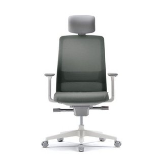 T40 컴퓨터 책상 의자 화이트 (HLDA) 카키쉬그레이