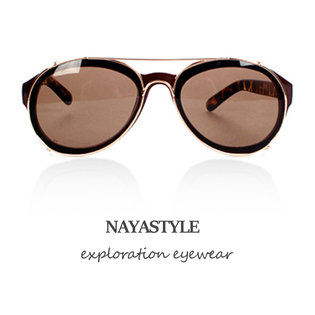 선글라스 미러 메탈 보잉 UV차단 D71_90N29 브라운레오파드