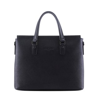 피에르가르뎅 제뉴인레더 서류가방 블랙