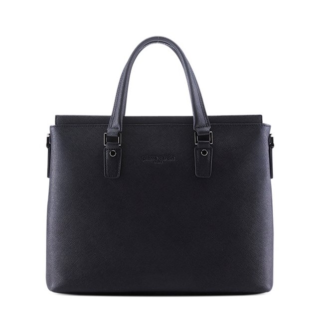 피에르가르뎅 제뉴인레더 서류가방 블랙