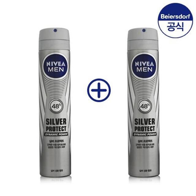 XXX단종XXX데오드란트 스프레이 실버 200ml x 2개