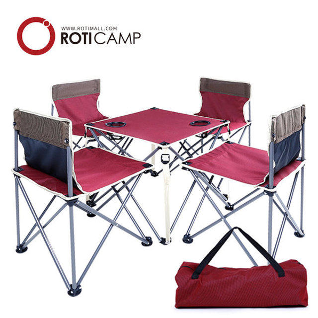 에코체어4개+테이블세트-그린