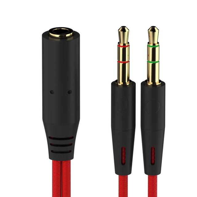 Y잭 PC 이어폰 마이크 4극 연결 케이블