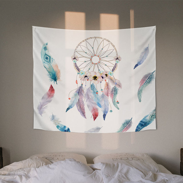 대형 패브릭 포스터 드림캐쳐 화이트 150x130cm