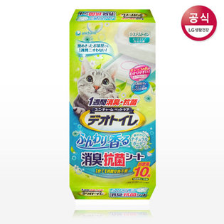 데오토일렛 소취 항균 패드 10P (향)
