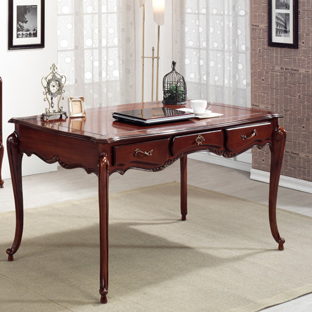 수입엔틱 모카 서재책상(대)