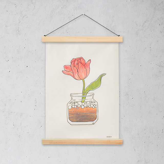 화분 패브릭 포스터 / 가리개 커튼