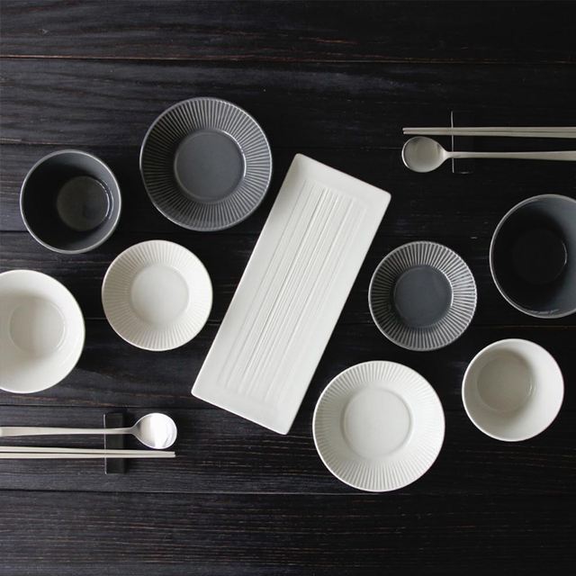 2인9p 그릇세트(크림&차콜)