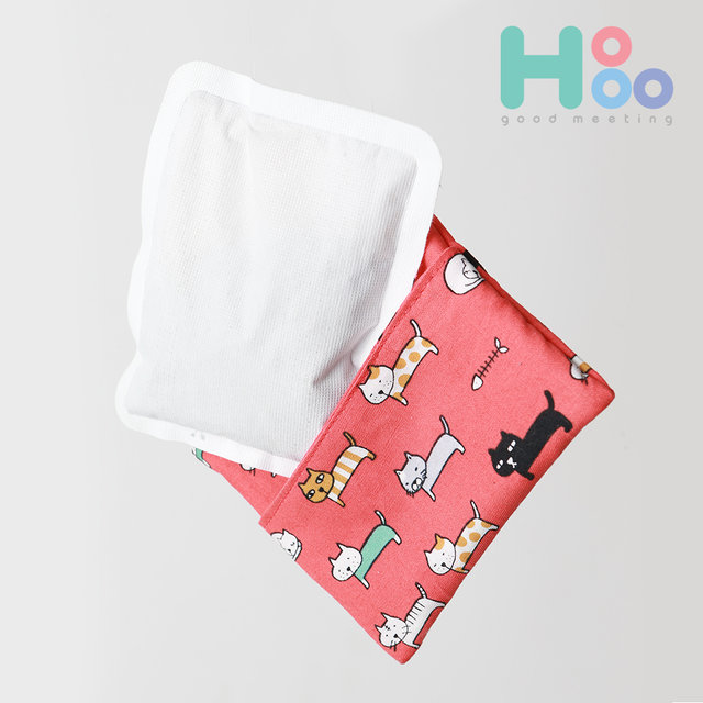 핫팩 파우치 손난로 주머니 고양이의휴일 민트