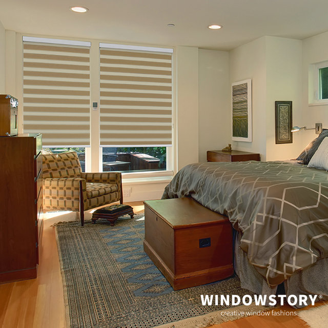 줄없는 노코드 [콤비+암막롤 더블 블라인드] 95x230(cm)_화이트