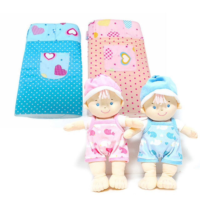 [뚜시베베] 보들 블루핑크 인형 세트 + 코코 어부바 포대기