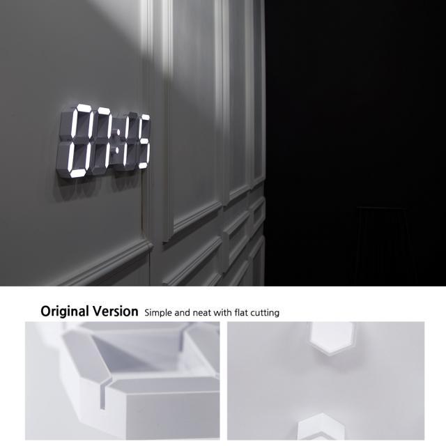 다이아몬드/오리지널 화이트모던 LED 벽시계 (3.3m/6.6m)