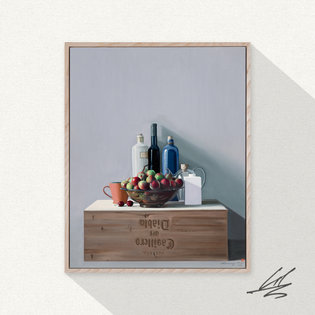 [한정판 미술작품] 와인상자 위의 정물 The Still Life On The Winebox