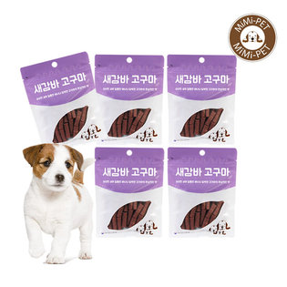 [미미펫]새감바버거 고구마 100g 5팩/강아지간식