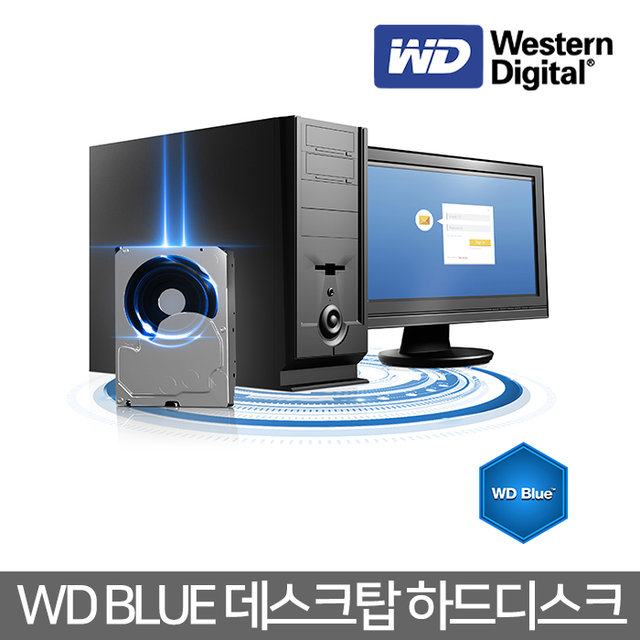 WD BLUE HDD 3TB WD30EZAX 데스크탑 SATA3 하드디스크 (5,400RPM/256MB/CMR)