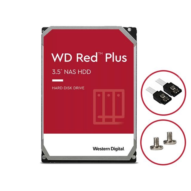 WD Red Plus 6TB WD60EFPX NAS 하드디스크 (5,400RPM/256MB/CMR)