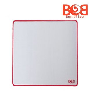 밥패드 BOB 마우스패드 라지 레드로고 화이트