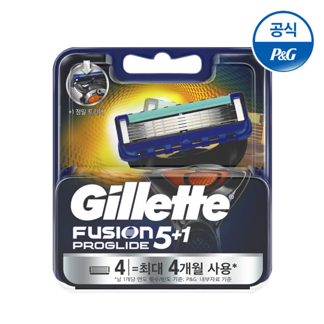 퓨전 프로글라이드 매뉴얼 면도날 4입[G48]