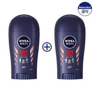 맨 데오드란트 스틱 드라이 임팩트 40ml X 2개