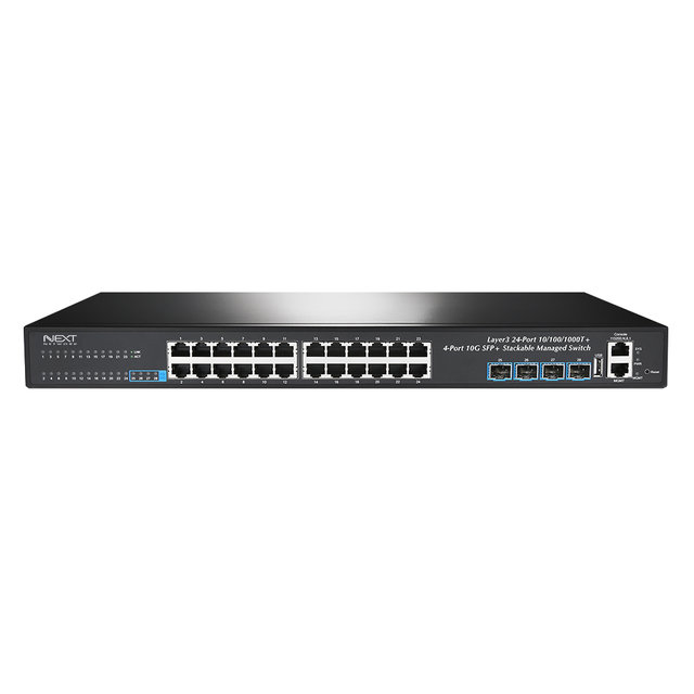 L3 매니지먼트 24포트 10G 스위칭허브 NEXT-4028L3-10G