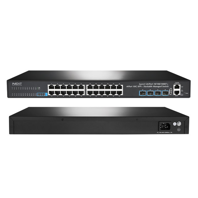 L3 매니지먼트 24포트 10G 스위칭허브 NEXT-4028L3-10G