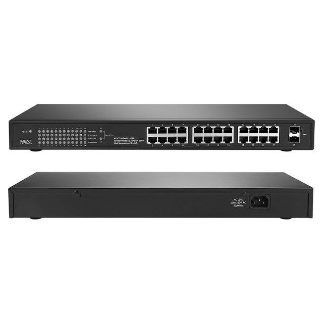 24포트 웹매니지먼트 스위치허브 SFP 2포트 NEXT-3024GL2-SFP