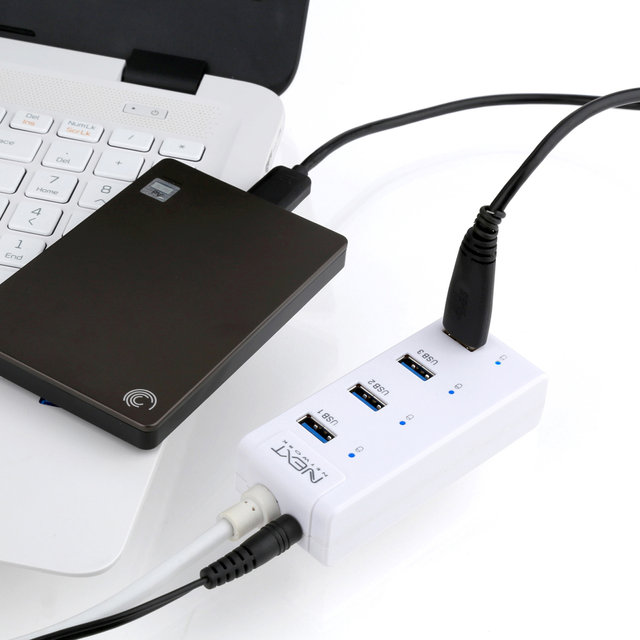 USB3.0 4포트 USB허브 케이블일체형 NEXT-505UHP